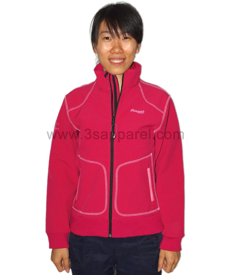 3 layers knit Softshell Jacket/ waterproof and breathable