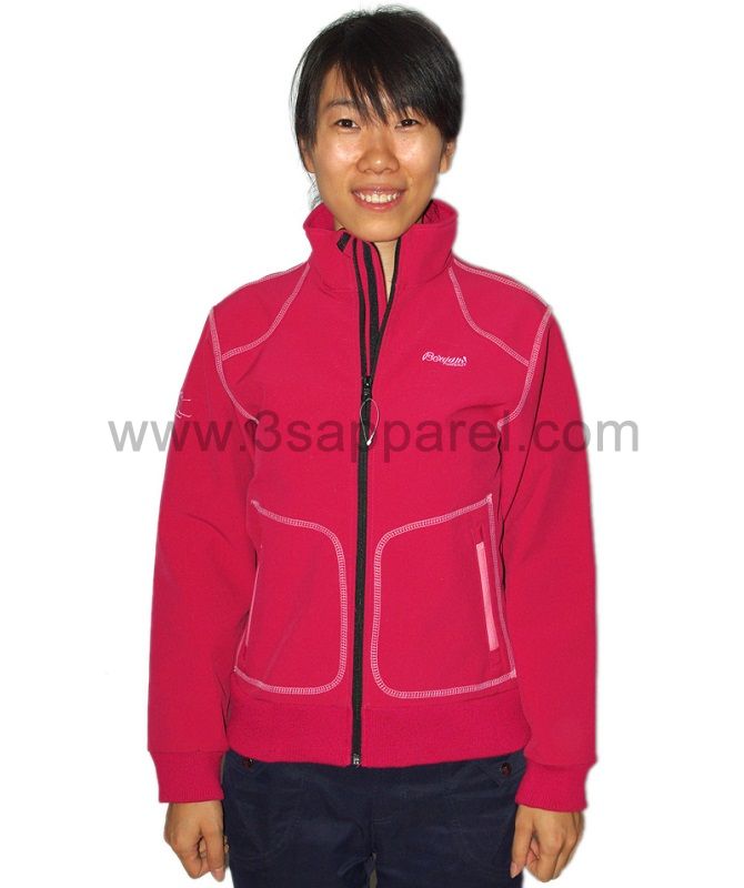 3 layers knit Softshell Jacket/ waterproof and breathable