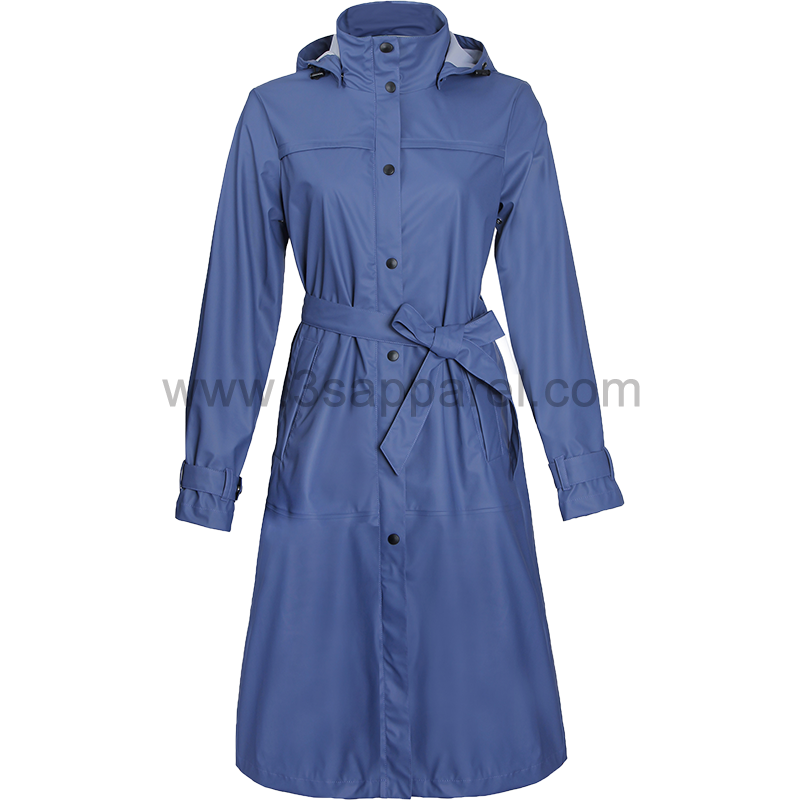 Lady's PU rain coat